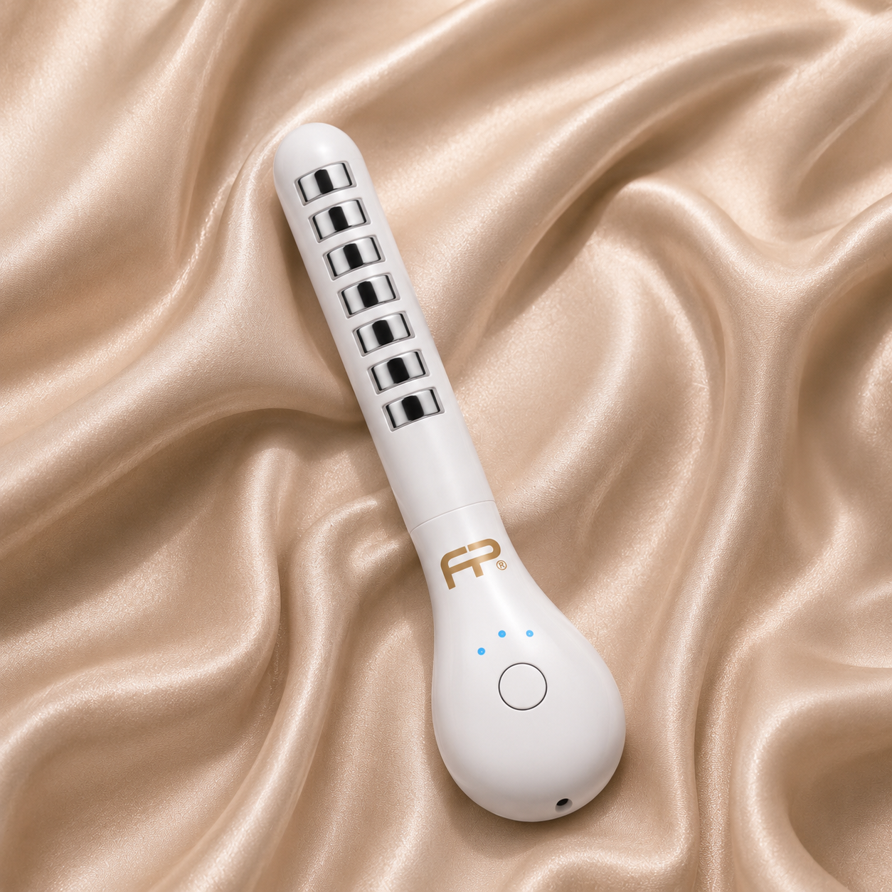FemiPro device on champagne silk